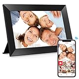 Cadre Photo numérique WiFi Frameo 10,1 Pouces, écran Tactile IPS HD 1280x800, mémoire 32 Go, Rotation Automatique, Montage Mural, Partage de Photos/vidéos instantanément Depuis n'importe où