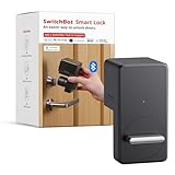 SwitchBot Smart Lock, Bluetooth Electronic Deadbolt Keyless Entry Door Lock for Front Door, Compatible with WiFi Bridge (Sold Separately), Fits Your Existing for Airbnbs Vacation Rentals