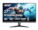 Acer Nitro - Monitor IPS para Juegos de PC UHD 3840 x 2160 de 27 Pulgadas, Compatible con sincronización adaptativa (Compatible con FreeSync), 4 ms (G a G), Soporte HDR10, 99% sRGB, 1 Puerto de