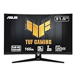 ASUS TUF Gaming VG328H1B 32” Curved Monitor, 1080P Full HD, 165Hz (Supports 144Hz), Extreme Low Motion Blur, Adaptive-sync, FreeSync Premium, 1ms, Eye Care, HDMI D-Sub