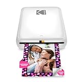KODAK Step Impresora de fotos instantánea para smartphone - Mini portátil inalámbrica en color - Fotos adhesivas Zink 2x3” - Bluetooth compatible con iOS y Android - App de edición divertida - Blanco