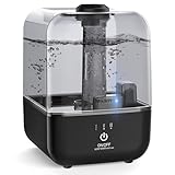 LIUNOVIP Cool Mist Humidifier, Ultrasonic Humidifiers for Bedroom Super Quiet, 4.5L Large Air Humidifier for 30 Hours of Run Time, 360° Nozzle, Auto Shut-Off & Easy to Clean