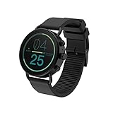 Skagen Falster Men's Gen 6 Stainless Steel Smartwatch Powered with Wear OS by Google with Speaker, Heart Rate, GPS, NFC, and Smartphone Notifications Color: Black (Model: SKT5303V)