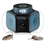 Mouse Repellent Plug-in Ultrasonic Rodent Repeller, Rodent Repellent Electronic Mouse Deterrent Rat Control with Ultrasounds 9 Strobe Lights for RV Garage Indoor Use