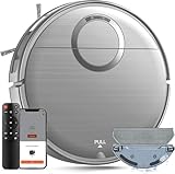 Robot Vacuum and Mop Combo, 2 in 1 Mopping Robot Vacuum Cleaner with Schedule, Wi-Fi/App/Remote, 2000Pa Max Suction, Self-Charging Robotic Vacuum, Slim, Ideal for Hard Floor, Pet Hair, Low-Pile Carpet