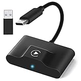 ANYFONG Carplay Wireless Adapter, Car Play Wireless Adapter für Cars mit Werkseitig-Verkabelter CarPlay Funktion, Plug & Play, Schnelle Automatische Verbindung, Kompatibel mit iPhone Apple iOS 10+