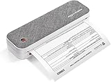 MUNBYN Impresora portátil inalámbrica para viajes, ITP01, impresora térmica Bluetooth de 8.5 x 11 pulgadas, carta estadounidense y papel térmico A4, compatible con teléfonos Android e iOS y laptop,