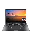 HP ENVY x360 Convertible 15-inch Laptop, AMD Ryzen 7 5825U processor, AMD Radeon Graphics, 8 GB RAM, 512 GB SSD, Windows 11 Home (15-eu1026nr, Nightfall black aluminum)