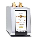 Revolution R180S High-Speed Touchscreen Toaster – 2-Slice Smart Toaster with Patented InstaGLO Technology & Panini Sandwich Mode – Toast Bread, Bagels, Waffles, Muffins, Tortillas, Pastries – Silver