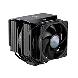Cooler Master MasterAir MA624 Stealth Dual Tower CPU Air Cooler, Nickel Plated, Aluminum Fins, Push-Pull SickleFlow Fan, 6 Heat Pipes, AMD Ryzen AM4, Intel LGA1700*/1200/115X (MAM-D6PS-314PK-R1)