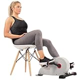 Sunny Health & Fitness Magnetischer Untertisch-Pedaltrainer, Doppelfunktion, flaches Design