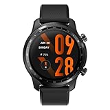 Ticwatch Pro 3 Ultra GPS Smartwatch Qualcomm SDW4100 and Mobvoi Dual Processor System Wear OS Smart Watch for Men Fatigue Assessment 3-45 Days Battery NFC Mic Speaker iOS Android Compatible