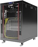 Sysracks 15U 35inch Deep Server Rack Cabinet It Enclosure Premium Series Data It Locking Under Desk Network Rack with Wheels PDU and Other Accessories