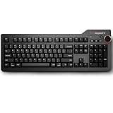 Das Keyboard 4 Professional for Mac Wired Mechanical Keyboard, Cherry MX Brown Mechanical Switches, 2-Port USB 3.0 Hub, Volume Knob, Aluminum Top (104 Keys, Black)