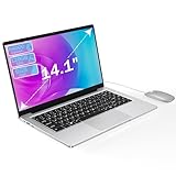 Ordinateur Portable 14,1' Pouces laptop, 6 Go de RAM, 128 Go de SSD, N4000 Celeron Dual-Core, Wi-Fi Bluetooth 2,4/5,0G, 1366 * 768 IPS, Design sans Ventilateur, Inclus une Souris, Clavier à Membrane.