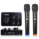 Sound Town Sistema Mezclador de Karaoke con micrófono inalámbrico de 16 Canales, Compatible con HDMI ARC, óptico (Toslink), Smart TV, Media Box, PC, Bluetooth, Barra de Sonido, Receptor, AUX
