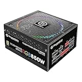 Thermaltake Toughpower Grand RGB 850W 80+ Gold Smart Zero 256-Color RGB Fan Fully Modular Power Supply 10 Yr Warranty PS-TPG-0850FPCGUS-R