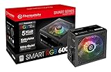 Thermaltake Smart RGB 600W 80+ 256-Color RGB Fan ATX 12V 2.3 Kaby Lake Ready Power Supply 5 Yr Warranty Power Supply PS-SPR-0600NHFAWU-1