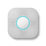 Google Nest Protect S3000BWES Détecteur de fumée et détecteur de monoxyde de carbone Fonctionnement à piles Blanc