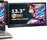 KEFEYA Laptop Screen Extender, FHD 13.3' Portable Monitor Dual, HDR IPS Display Plug & Play, Work with 13-16'' Mac Windows Chrome Linuxs