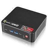Beelink SER5, Mini PC Ryzen 5 5560U(6C/12T up to 4GHz),16G DDR4 500GB PCIe3.0 SSD 6 Core 1600MHz Graphics Mini Computer, 4K@60Hz Triple Display, HDMI+DP+Type-C, WiFi 6, BT5.2, RJ45 LAN