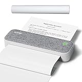 IOOIOO - Impresora portátil sin tinta, para papel térmico, enrollado o papel de transferencia de tatuajes (carta/21.59 x 27.94 cm, A4, 10.16, 7.62 o 5.08), etiqueta adhesiva, Windows, iOS, Android
