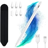 Stylet pour iPad avec rejet de paume, stylet actif inclinable compatible avec iPad 10/9/8/7/6 génération, iPad Pro 11' 4/3/2/1 génération, iPad Pro 12.9' 3/4/5/6 génération, iPad Air 3/4/4/5, iPad Mini 5/6