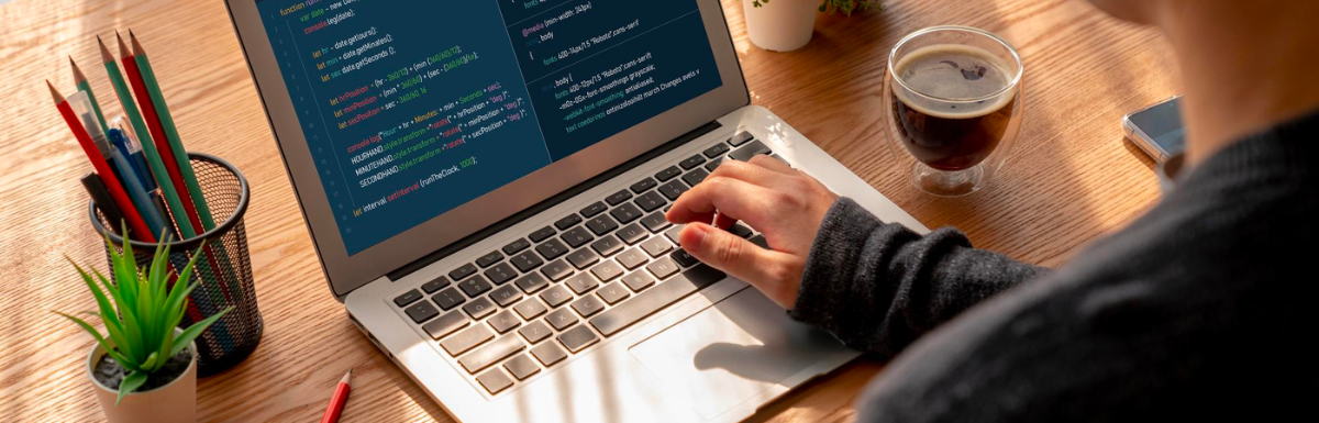 A person is installing WordPress on a localhost while working on a laptop.