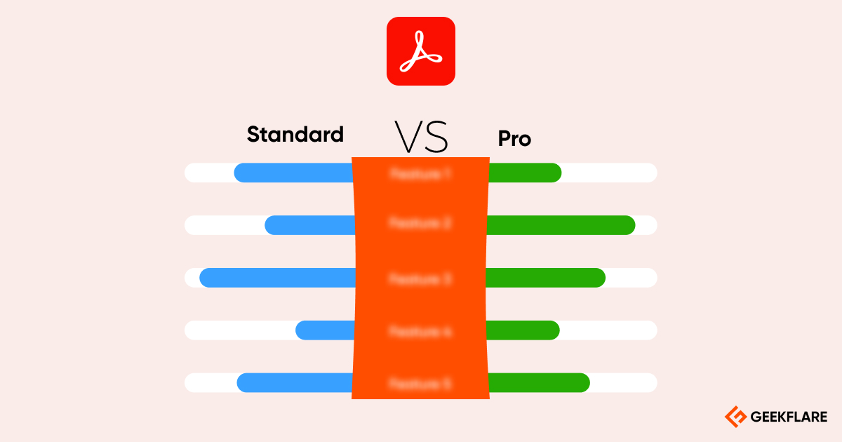 adobe acrobat standard vs pro