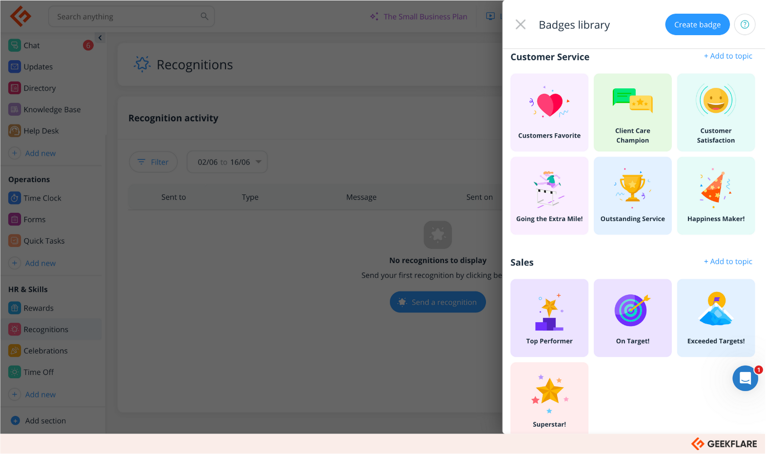 Connecteam's gamification features