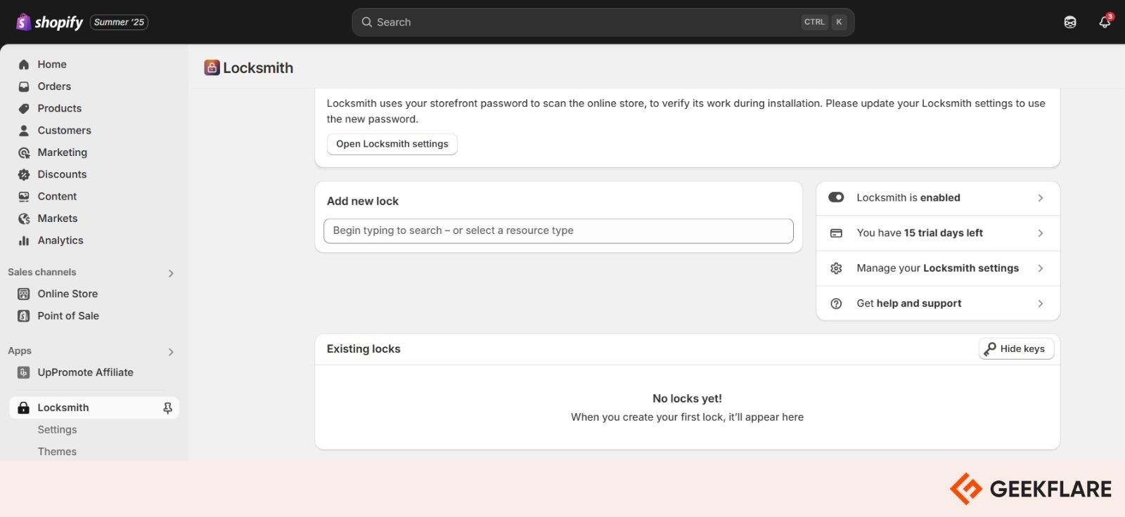 Create a Lock