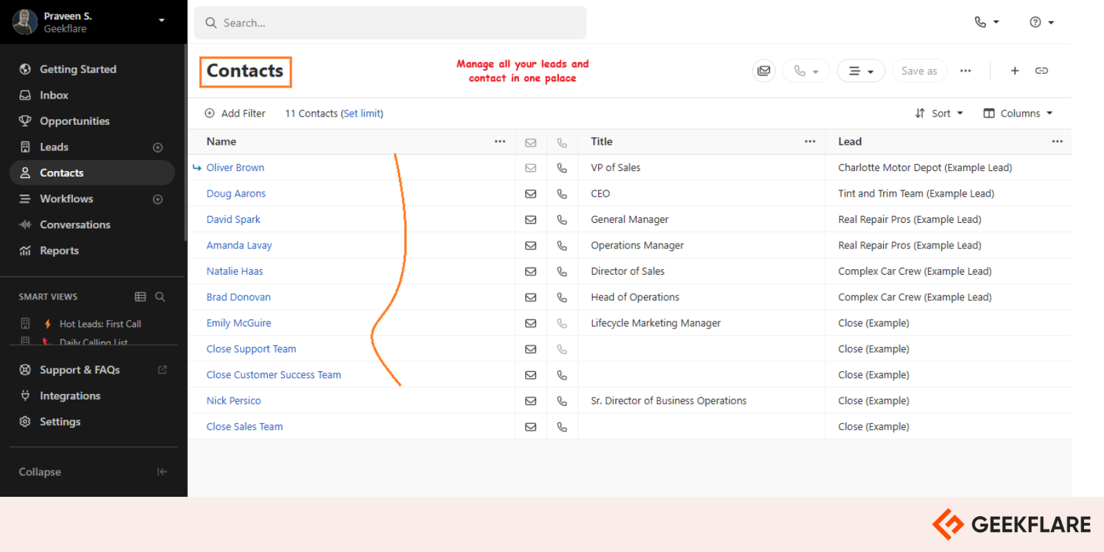 CLose CRM Managment