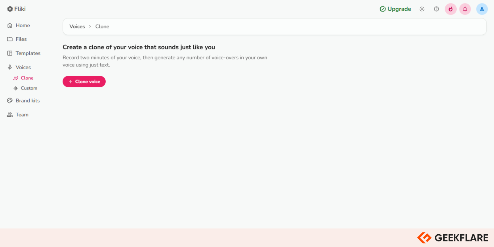 Fliki AI Voice Over