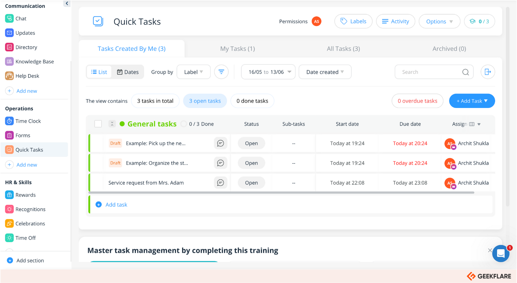 Connecteam task management