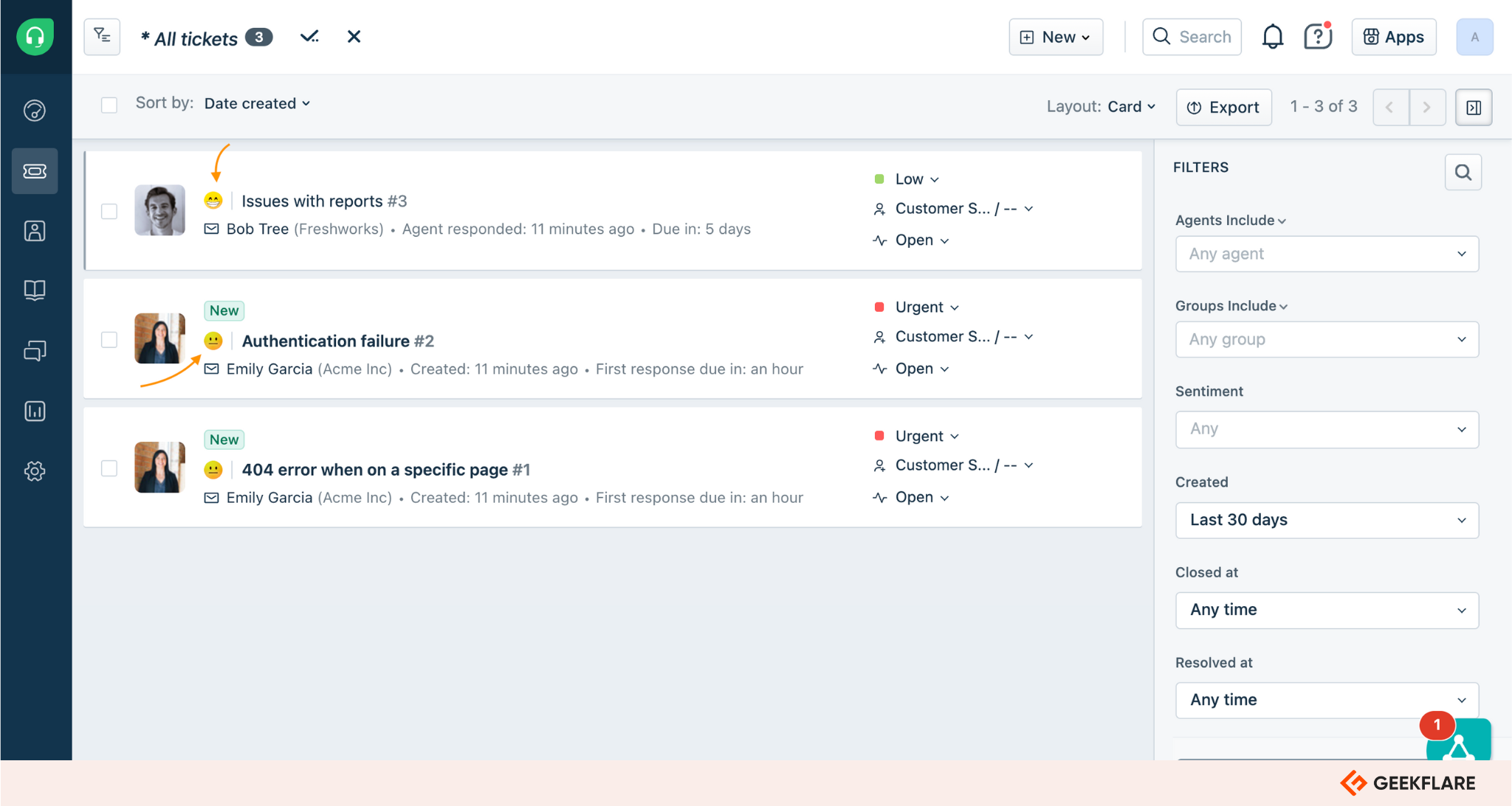 Freshdesk's intuitive interface