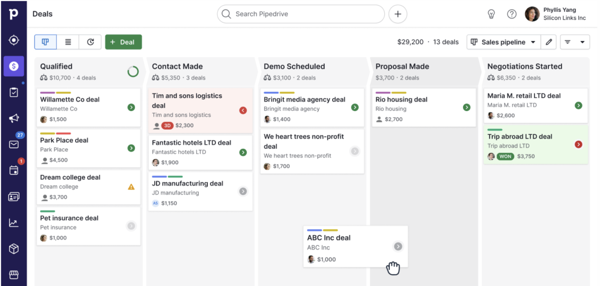Pipedrive lead management tool