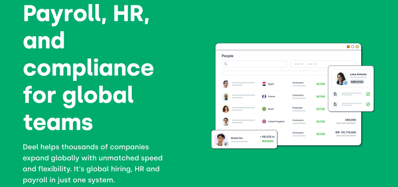 Payroll, hr and compliance for global teams.