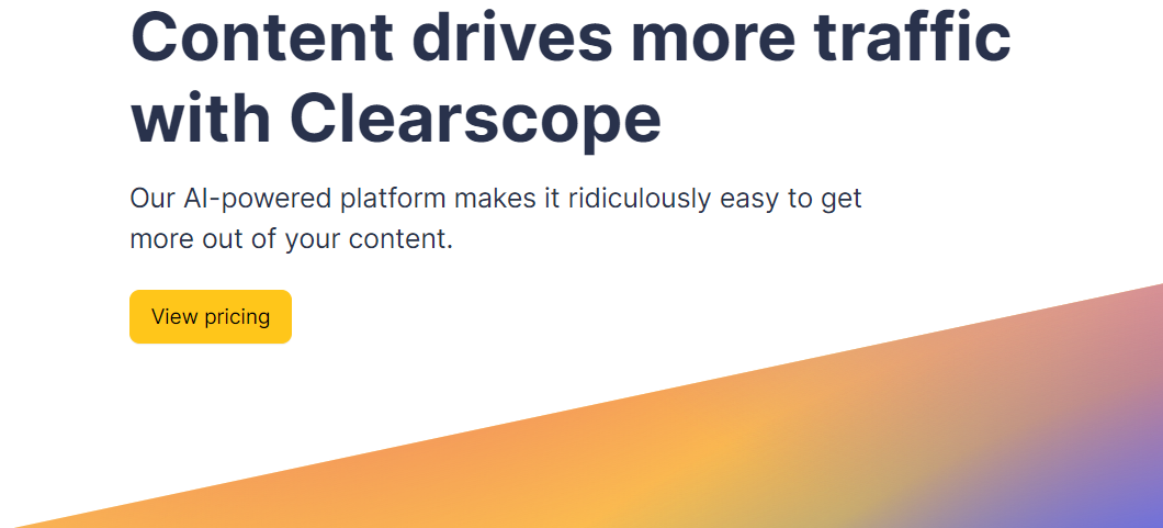 Content bringt mehr Traffic mit clearscope.