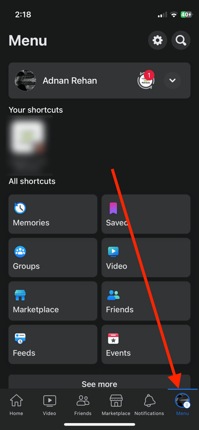 facebook-menu